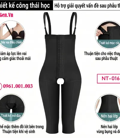 Gen body cao cấp sau phẫu thuật thẩm mỹ hỗ trợ định hình toàn diện