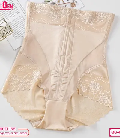 Quần gen Nịt Bụng Cạp Cao Ôm Bó Body dạng dây kéo QG-432