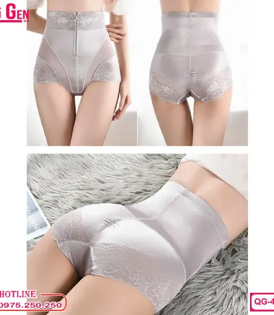 Quần gen Nịt Bụng Cạp Cao Ôm Bó Body dạng dây kéo QG-432
