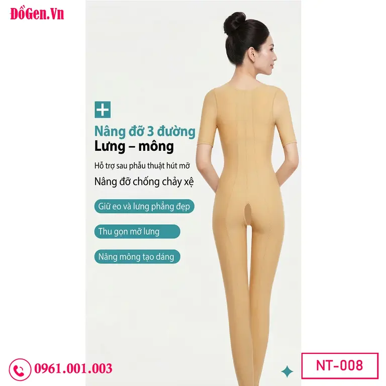 Áo gen body compression sau liposuction giúp định hình cơ thể.
