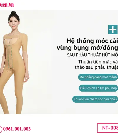 Áo gen sau hút mỡ liposuction garment giúp giảm swelling.