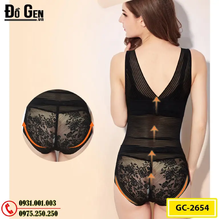 Bộ Đồ Lót Định Hình Bikini Liền Thân Thu Gọn Vòng Eo (Cod: GC-2654)