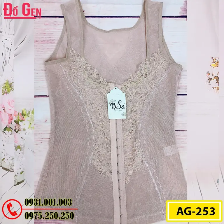 Áo Lót Gen Định Hình - Gen Nịt Bụng Nâng Ngực Thu Gọn Vòng Eo (Cod: AG-253)