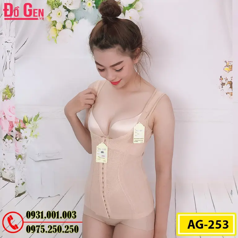 Áo Lót Gen Định Hình - Gen Nịt Bụng Nâng Ngực Thu Gọn Vòng Eo (Cod: AG-253)