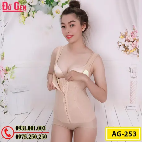 Áo Lót Gen Định Hình - Gen Nịt Bụng Nâng Ngực Thu Gọn Vòng Eo (Cod: AG-253)