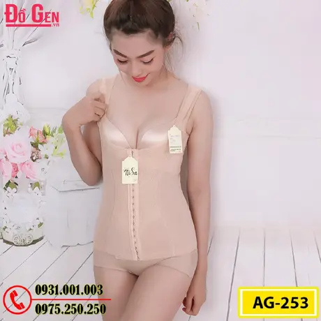 Áo Lót Gen Định Hình - Gen Nịt Bụng Nâng Ngực Thu Gọn Vòng Eo (Cod: AG-253)