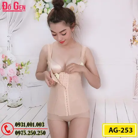 Áo Lót Gen Định Hình - Gen Nịt Bụng Nâng Ngực Thu Gọn Vòng Eo (Cod: AG-253)