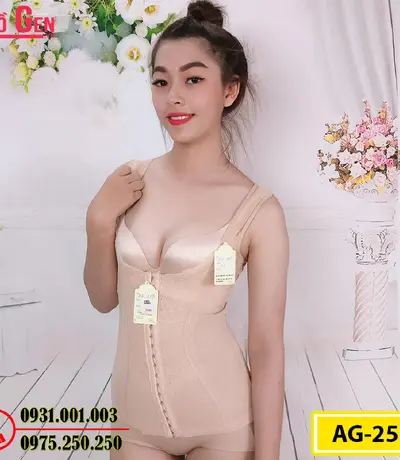 Áo Lót Gen Định Hình - Gen Nịt Bụng Nâng Ngực Thu Gọn Vòng Eo (Cod: AG-253)