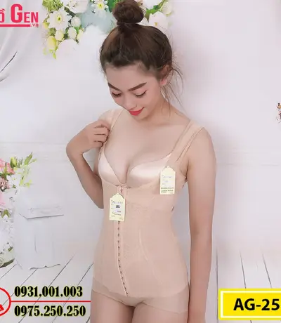 Áo Lót Gen Định Hình - Gen Nịt Bụng Nâng Ngực Thu Gọn Vòng Eo (Cod: AG-253)