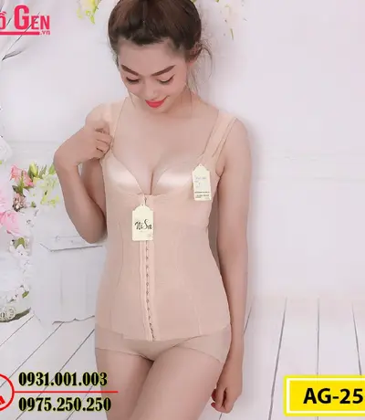 Áo Lót Gen Định Hình - Gen Nịt Bụng Nâng Ngực Thu Gọn Vòng Eo (Cod: AG-253)