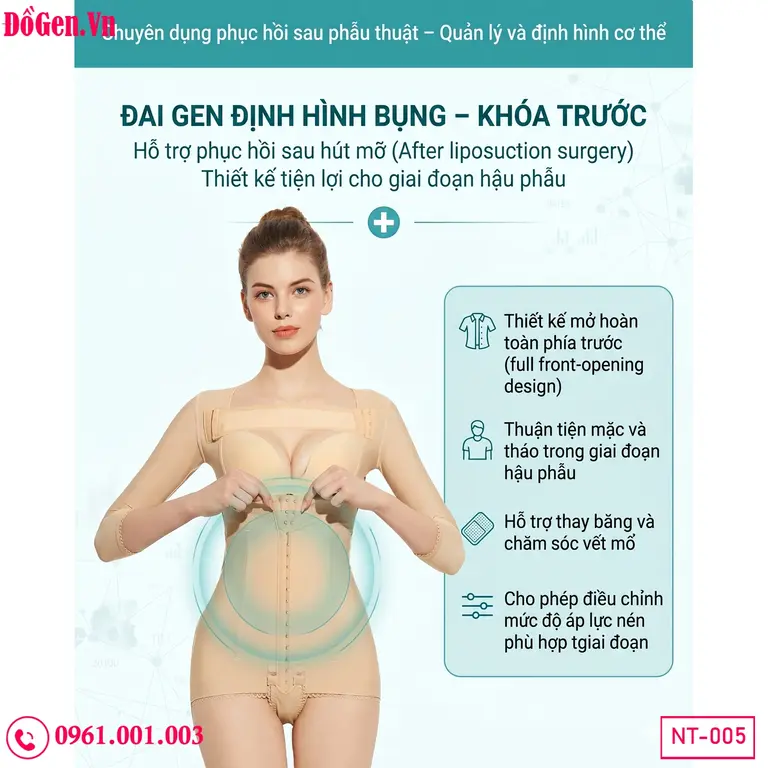 Compression suit BBL recovery hỗ trợ hồi phục nhanh sau phẫu thuật