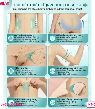 chi tiết Quần gen định hình sau hút mỡ body giúp siết gọn vóc dáng