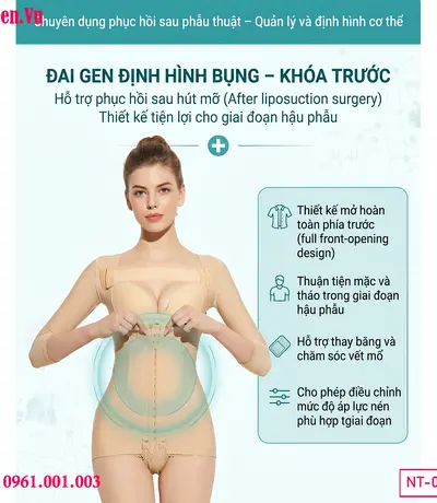 Compression suit BBL recovery hỗ trợ hồi phục nhanh sau phẫu thuật