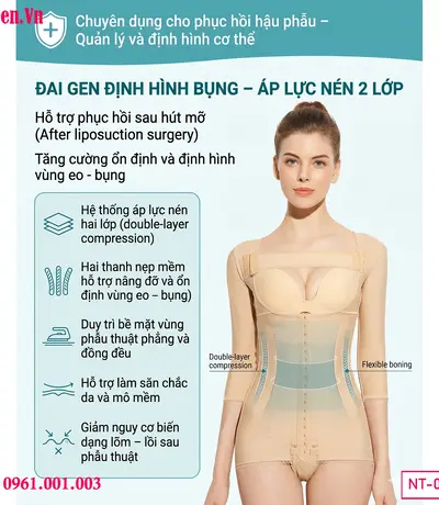 Gen nịt bụng eo sau cấy mông giúp giữ form vòng eo