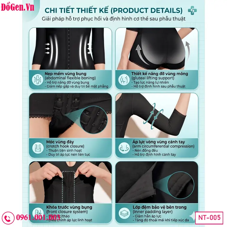 Quần gen bụng eo bắp tay cao cấp giúp nâng đỡ cơ thể