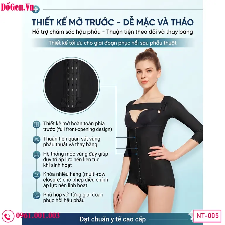 Compression body suit BBL lipo giúp hỗ trợ định hình toàn thân