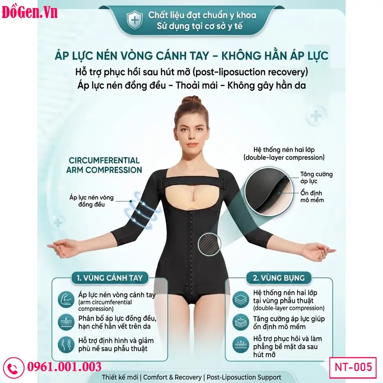 Post liposuction BBL compression giúp ổn định mô mỡ