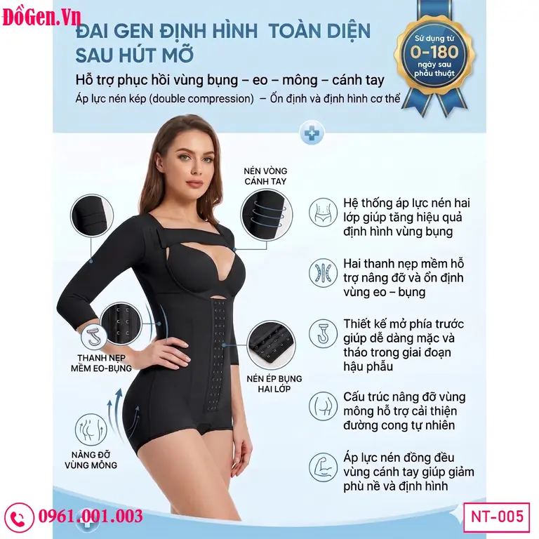 Compression garment after fat transfer BBL giúp giảm swelling
