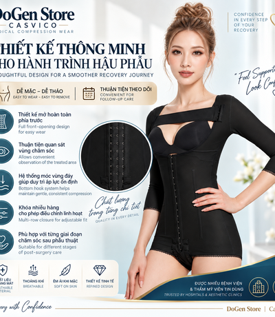 Gen body khóa trước sau thẩm mỹ