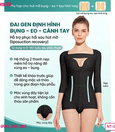 Gen body cao cấp sau thẩm mỹ BBL giúp nâng đỡ cơ thể