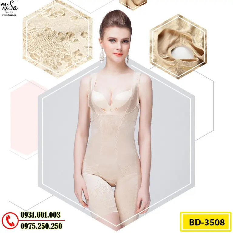 Đồ Lót Định Hình - Quần Áo Gen Định Hình Nâng Mông, Thu Nhỏ Vòng Eo (Cod: BD-3508)
