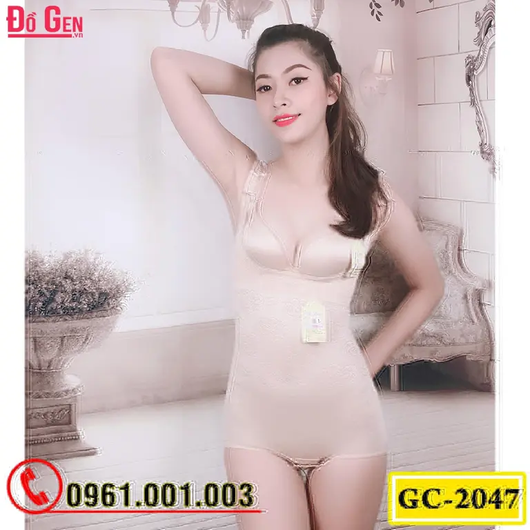 Bộ Đồ Lót Gen Định Hình - Gen Nịt Bụng Thu Gọn Vòng Eo (Cod: GC-2047)