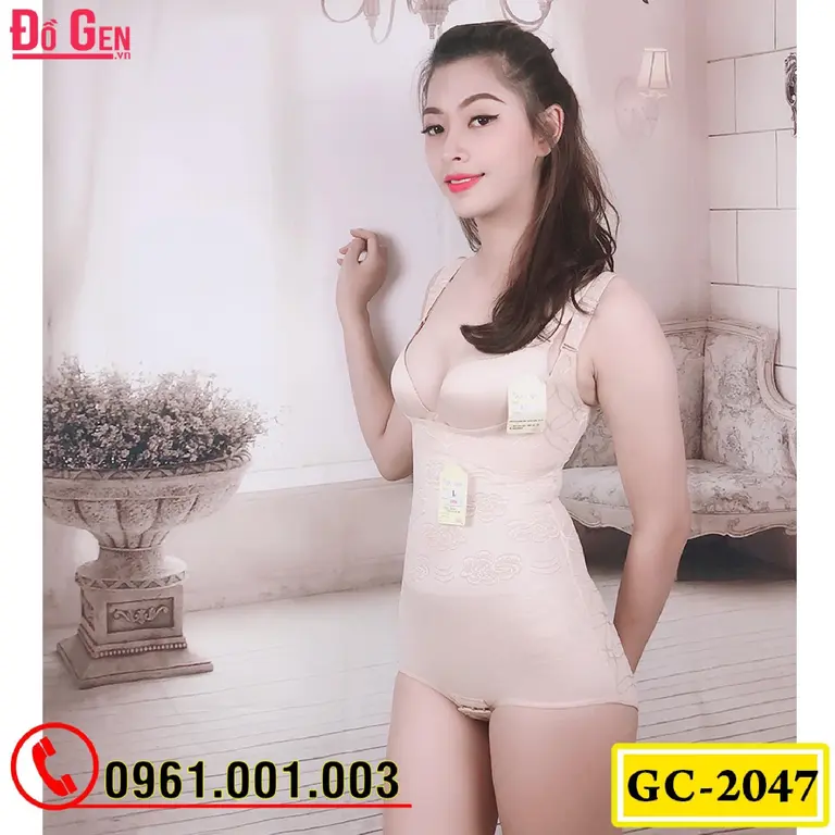 Bộ Đồ Lót Gen Định Hình - Gen Nịt Bụng Thu Gọn Vòng Eo (Cod: GC-2047)