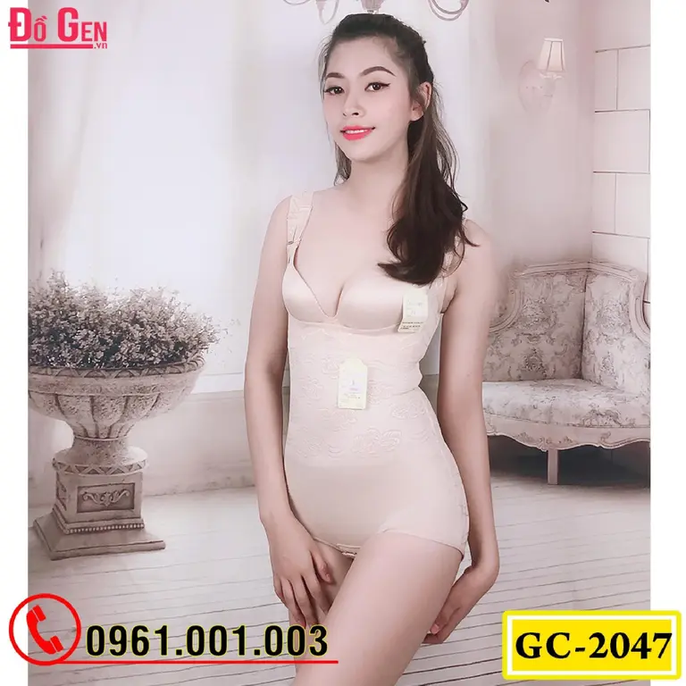 Bộ Đồ Lót Gen Định Hình - Gen Nịt Bụng Thu Gọn Vòng Eo (Cod: GC-2047)