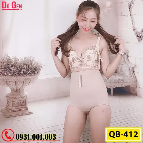 Gen Nịt Bụng - Quần Lót Gen Định Hình Cao Cấp Chống Cuộn Thu Gọn Vòng Eo (Cod: QB-412)
