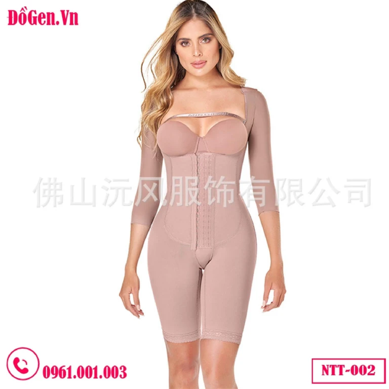 Bộ Đồ Gen Định Hình Nịt Bụng Nịt Bắp Tay Liền Thân Giảm Eo Ann Cherry - Hỗ Trợ Sau Phẫu Thuật Lấy Lại Vóc Dáng