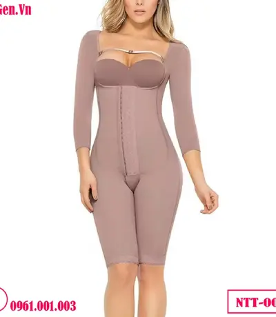 Bộ Đồ Gen Định Hình Nịt Bụng Nịt Bắp Tay Liền Thân Giảm Eo Ann Cherry - Hỗ Trợ Sau Phẫu Thuật Lấy Lại Vóc Dáng