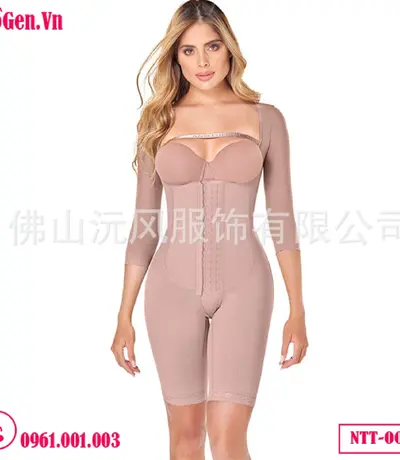 Bộ Đồ Gen Định Hình Nịt Bụng Nịt Bắp Tay Liền Thân Giảm Eo Ann Cherry - Hỗ Trợ Sau Phẫu Thuật Lấy Lại Vóc Dáng