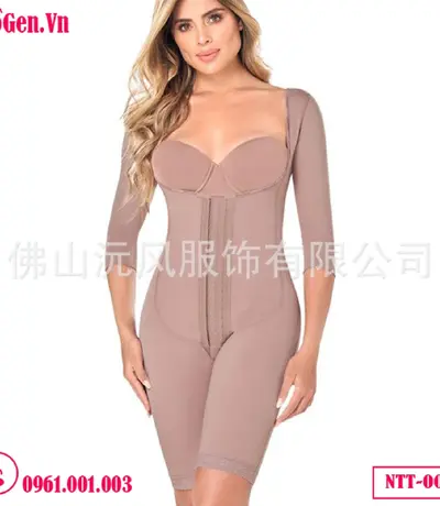 Bộ Đồ Gen Định Hình Nịt Bụng Nịt Bắp Tay Liền Thân Giảm Eo Ann Cherry - Hỗ Trợ Sau Phẫu Thuật Lấy Lại Vóc Dáng