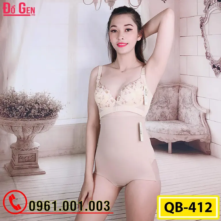 Quần Gen Định Hình - Gen Nịt Bụng Định Hình Nâng Mông Thu Nhỏ Eo (Cod: QB-412)