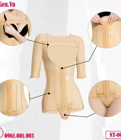 Áo Định Hình Toàn Thân Nịt Bụng Sau Phẫu Thuật Thẩm Mỹ