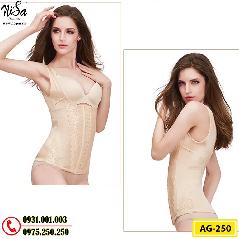 Áo Lót Gen Định Hình Cao Cấp Nhỏ Eo Thon Bụng (Cod: AG-250)