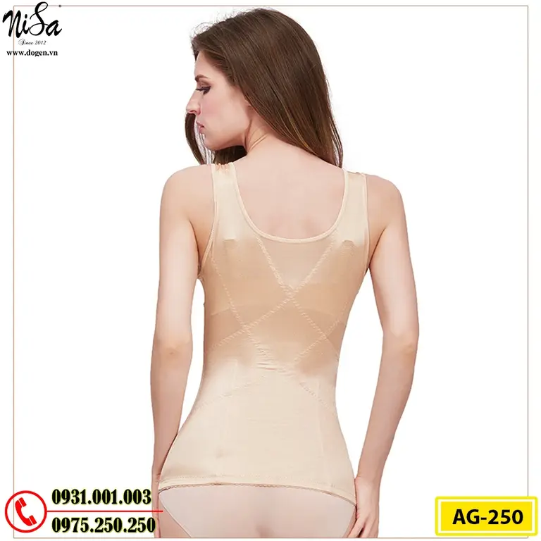 Áo Lót Gen Định Hình Cao Cấp Nhỏ Eo Thon Bụng (Cod: AG-250)