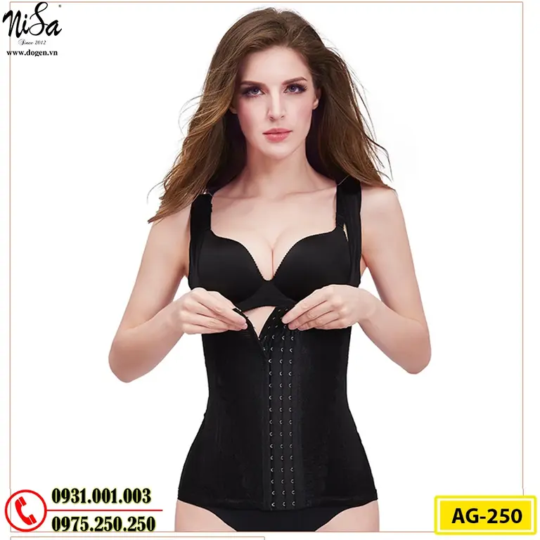 Áo Lót Gen Định Hình Cao Cấp Nhỏ Eo Thon Bụng (Cod: AG-250)