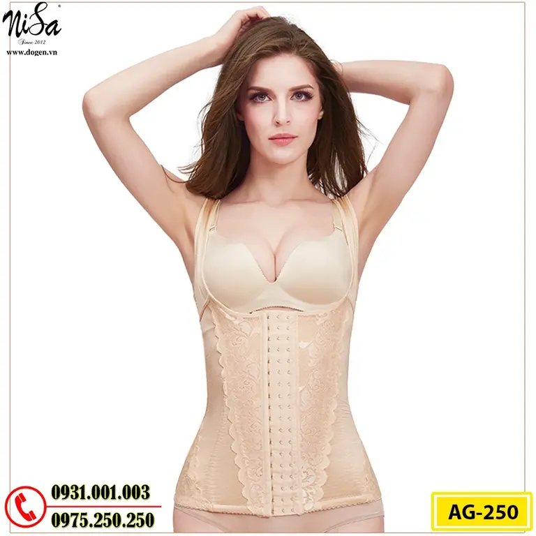 Áo Lót Gen Định Hình Cao Cấp Nhỏ Eo Thon Bụng (Cod: AG-250)