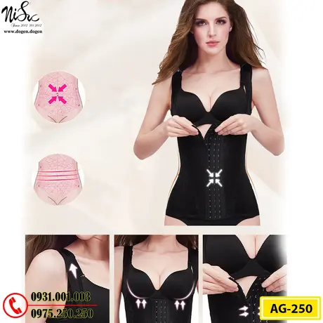 Áo Lót Gen Định Hình Cao Cấp Nhỏ Eo Thon Bụng (Cod: AG-250)