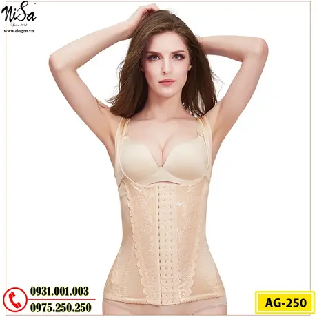 Áo Lót Gen Định Hình Cao Cấp Nhỏ Eo Thon Bụng (Cod: AG-250)