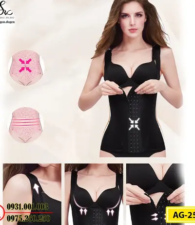 Áo Lót Gen Định Hình Cao Cấp Nhỏ Eo Thon Bụng (Cod: AG-250)