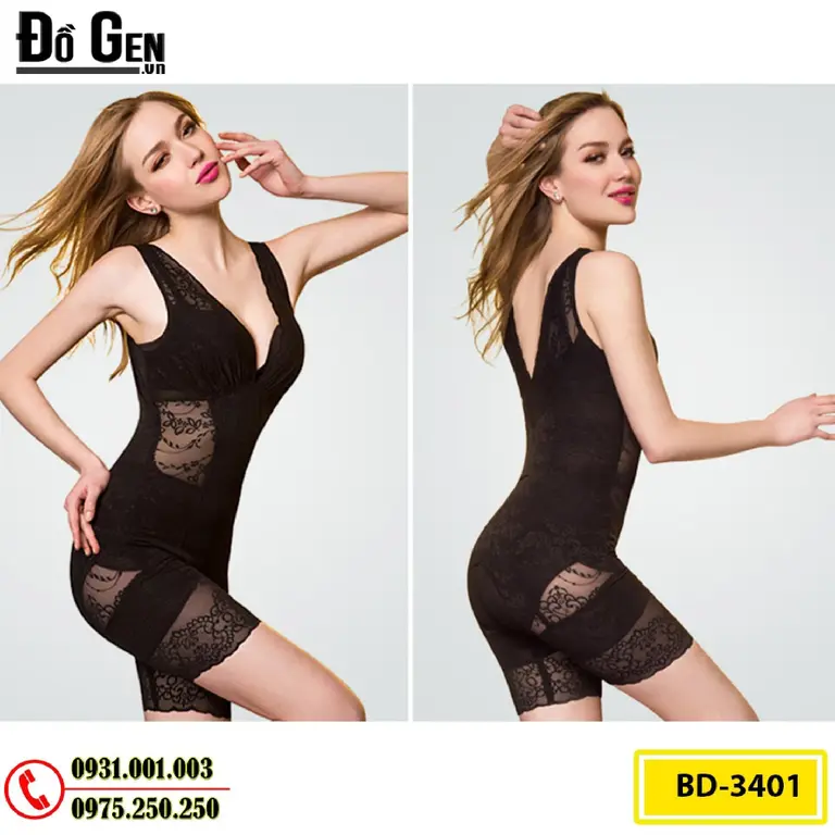 Đồ Lót Gen Định Hình Liền Thân Thu Gọn Vòng Eo (Cod: BD-3401)