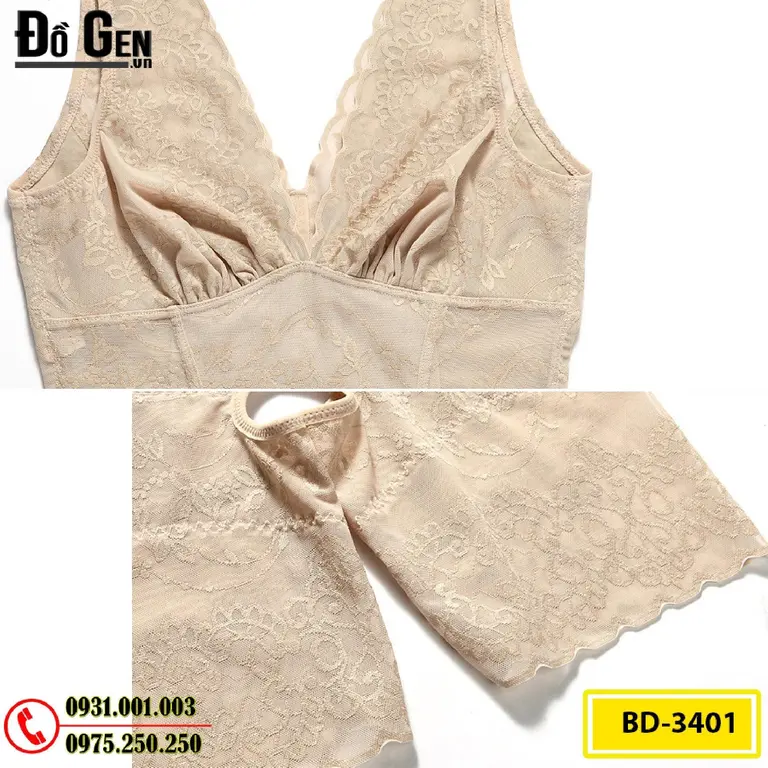 Đồ Lót Gen Định Hình Liền Thân Thu Gọn Vòng Eo (Cod: BD-3401)