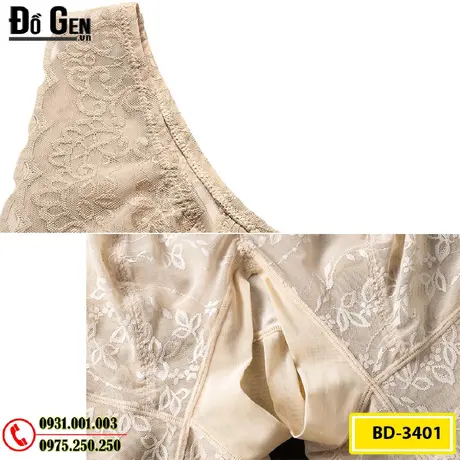 Đồ Lót Gen Định Hình Liền Thân Thu Gọn Vòng Eo (Cod: BD-3401)