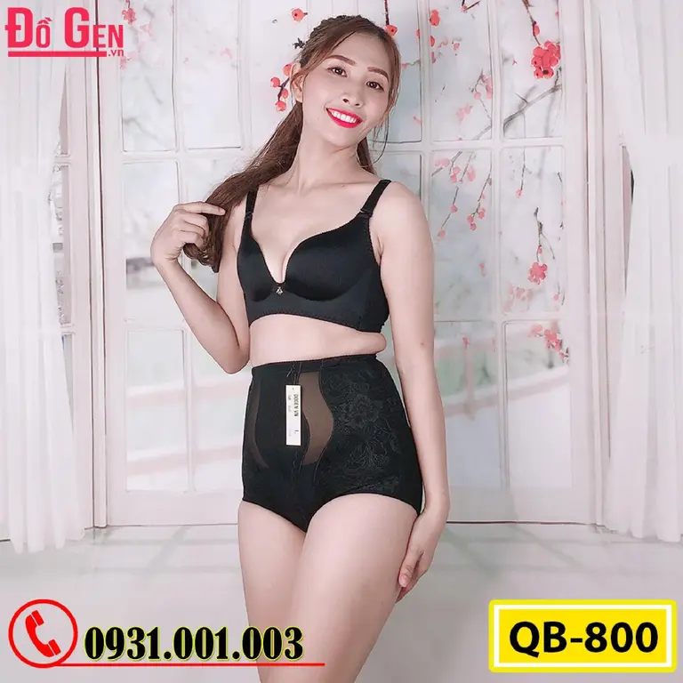 Quần Gen Lót Định Hình Chống Cuộn Thon Eo Thon Đùi Nâng Mông (Cod: QB-800)
