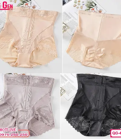 Quần Gen Nịt Bụng Cao Cấp Sau Sinh Dáng Gài Dây Kéo QG-432