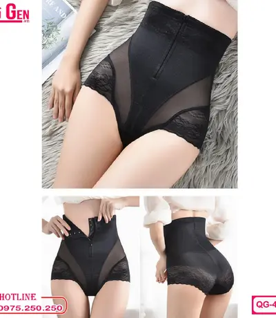 Quần Gen Nịt Bụng Cao Cấp Sau Sinh Dáng Gài Dây Kéo QG-432