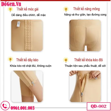 Quần Gen Nịt Bụng Đùi Sau Phẫu Thuật Hút Mỡ Bụng và Đùi