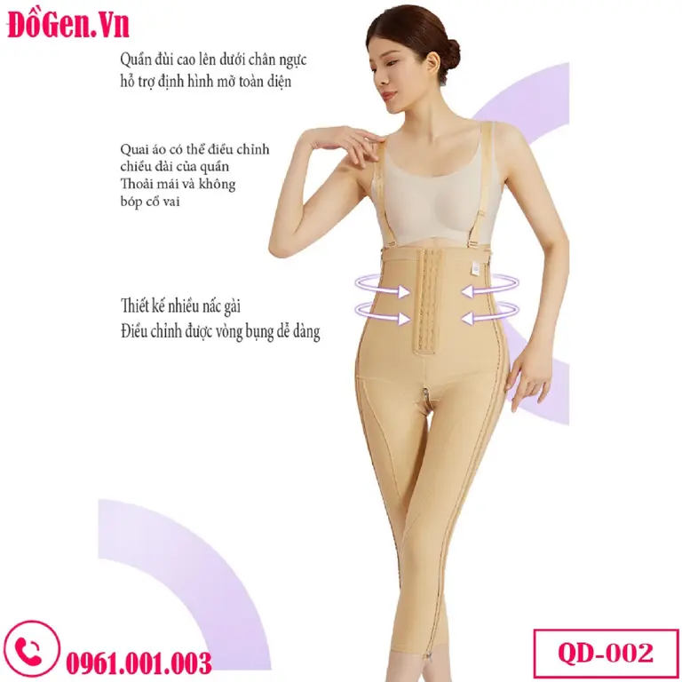 Quần Gen Nịt Bụng Đùi Sau Phẫu Thuật Hút Mỡ Bụng và Đùi